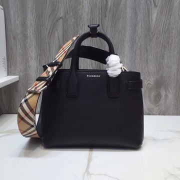 Top Quality The Small Banner Bag Black For Women, Bags 10.6in/26cm