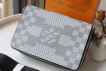 Top Quality StuTop Qualityo Messenger Damier Graphite Plaster For Men, Bags, Shoulder And Crossbody Bags 9.3in/25.3cm Top Quality N50014
