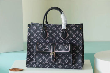 Top Quality OnTheGo MM Monogram Canvas Black For Women,  Shoulder And Crossbody Bags 13.8in/35cm Top Quality M46154