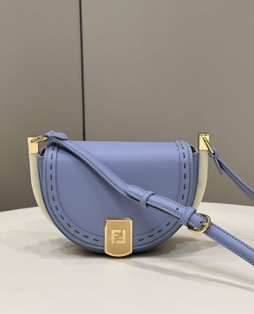 Top QualityTop Quality Moonlight Saddle Blue Bag For Woman 19cm/7.5in