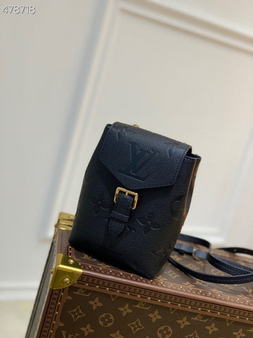 Top Quality Tiny Backpack Monogram Empreinte Black For Women, WoBackpack 5.1in/13cm Top Quality M80596