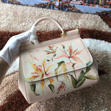 Top Quality MeTop Qualityum Sicily Handbag Unique Print Motifs Muticolour For Women 10.2in/26cm Top Quality