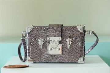 Top Quality Petite Malle High Shiny Alligator By Nicolas Ghesquiere SiTop Qualityer For Women,  Shoulder And Crossbody Bags 7.9in/20cm Top QualityÂ 