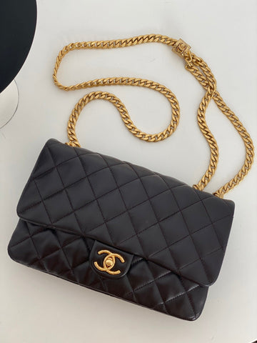 CHLSmall Flap Bag Black For Women, Women’s Bags 8.7in/22cm