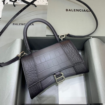 Top Quality Hourglass Small Handbag In Dark Grey, For Women,  Bags 9in/23cm 5935462107U1309
