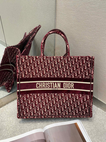 Top Quality Large Book Tote Red For Women 16.5in/42cm CD M1286ZRIW