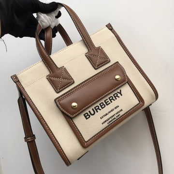 Top Quality Mini Two-tone Canvas And Freya Tote For Women, Bags 9.1in/23cm 80441431