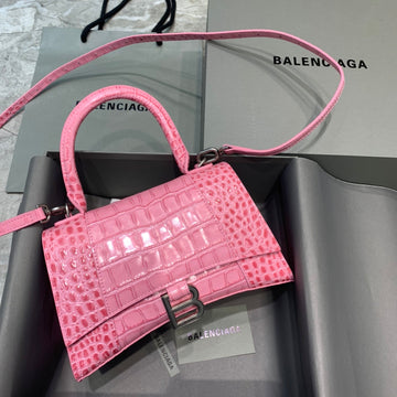 Top Quality Hourglass Small Handbag In Dark Pink, For Women,  Bags 9in/23cm