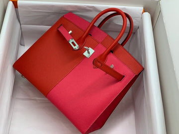 Top Quality Birkin Bi Color Custom For Women SiTop Qualityer Toned Hardware 11in/30cm