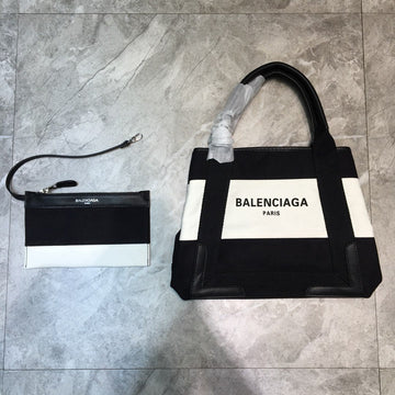 Top Quality Navy XS Tote Bag In Black And White, For Women,  Bags 12.6in/32cm