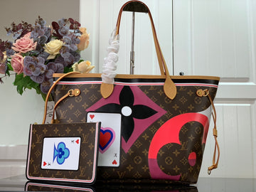 Top Quality Neverfull MM Game On Tote Bag Monogram Canvas By Nicolas Ghesquiere For Women,  Shoulder Bags 12.2in/31cm Top Quality M57452