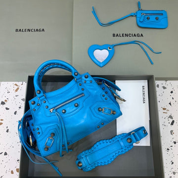 Top Quality Neo Cagole XS Handbag In Blue, For Women,  Bags 10.2in/26cm