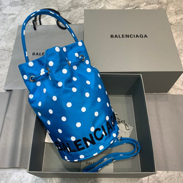Balen Le Cagole MeTop Qualityum Bucket Bag In Blue, For Women,  Bags 17.6in/45cm