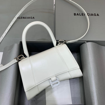 Top Quality Hourglass Small Handbag In White, For Women,  Bags 9in/23cm 5928331QJ4Y9028