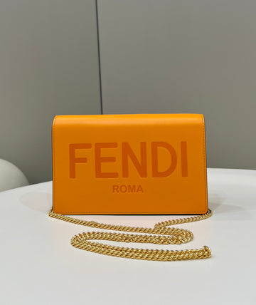 Top QualityTop Quality Wallet On Chain Mini Orange Bag For Woman 13.5cm/5.5in