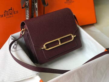Top Quality Mini Evercolor Sac Roulis 19 Rouge Grenat For Women, Handbags, Shoulder Bags 7.5in/19cm
