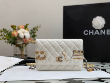 CHLTop Qualityap Bag White For Women 7.4in/19cm