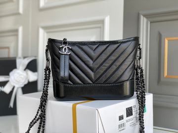 CHL CO-CO Gabrielle Hobo Bag Black For Women 7.8in/20cm