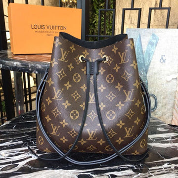 Top Quality NeoNoe MM Bucket Bag Monogram Canvas Black For Women, WomenÂs Handbags, Shoulder And Crossbody Bags 10.2in/26cm Top Quality M44020