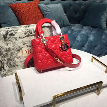Top Quality Small Lady My ABCBag Dusty Red Cannage For Women 20cm/8in CD