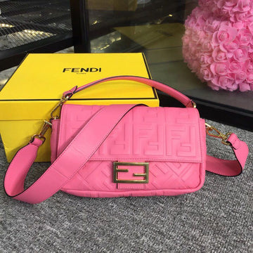 Top QualityTop Quality Baguette Nappa Pink For Women, Women’s Handbags, Shoulder And Crossbody Bags 10in/27cm FF 8BR600