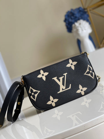 Top Quality Multi Pochette Accessoires Monogram Empreinte Black/Cream For Women, WomenÂs Handbags, Shoulder And Crossbody Bags 9.8in/25cm Top Quality M45777