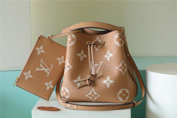Top Quality NeoNoe MM Monogram Empreinte Arizona Beige / Cream For Women, WomenÂs Handbags 10.2in/26cm Top Quality M45808