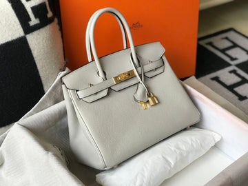 Top Quality Birkin White For Women Gold-Toned Hardware 11in/30cm