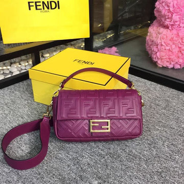 Top QualityTop Quality Baguette Nappa Purple For Women, Women’s Handbags, Shoulder And Crossbody Bags 10in/27cm FF 8BR600