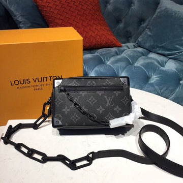 Top Quality Mini Soft Trunk Monogram Eclipse Canvas By Virgil Abloh For Men, Bags 7.3in/18.5cm Top Quality M44735