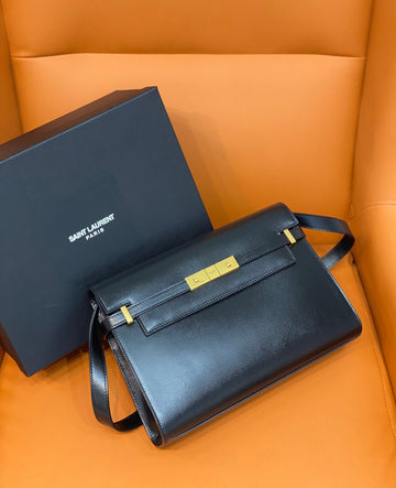 YSSL Manhattan Shoulder Bag Black For Women 11in/29cm YSL 5792710SX0W1000