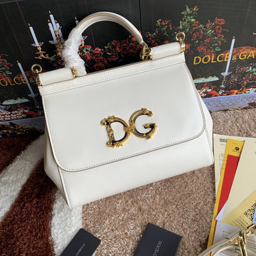 Top Quality MeTop Qualityum Top Quality Handbag In Dauphine White For Women 10.2in/26cm Top Quality