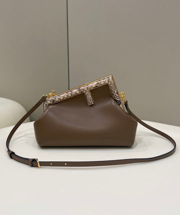 Top QualityTop Quality Top QualityTop Qualityrst Small Dark Brown For Women, Women’s HandBags, Shoulder And Crossbody Bags 10in/26cm FF 8BP129