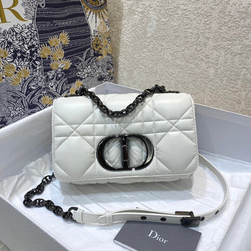 Top Quality Mini Caro Bag Latte Matte Padded Macrocannage, Latte White, For Women WomenÂs Handbags, Crossbody Bags, 20cm CD