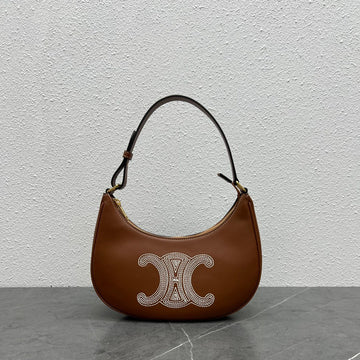 Top Quality Ava Bag With Triomphe Embroidery Tan For Women 9in/23cm 193953EFS.04LU