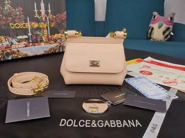 Top Quality Small Sicily Bag In Dauphine Pale Pink For Women 7.5in/19cm Top Quality Top Quality7116A100180414