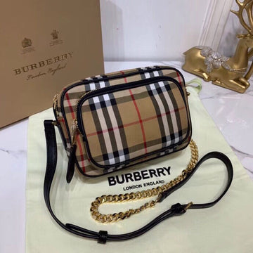 Top Quality  Check Cotton Camera Bag Neutral For Women, WomenÃ¢ÂÂs Bags 7.7in/19.5cm