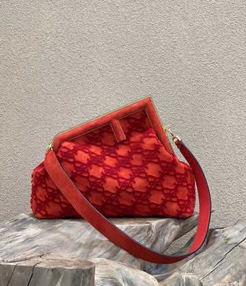 FI First MeTop Qualityum Red Bag For Woman 32.5cm/13in