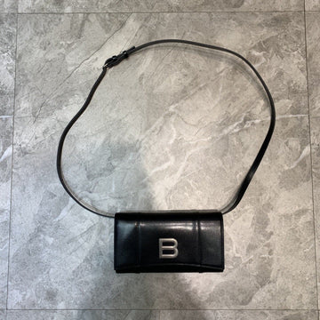 Top Quality Hourglass Wallet Bag In Black, For Women,  Bags 8in/20cm