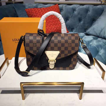 Top Quality Beaumarchais Damier Ebene Black For Women, WoHandbag, Shoulder And Crossbody Bags 9.8in/25cm Top Quality N40146