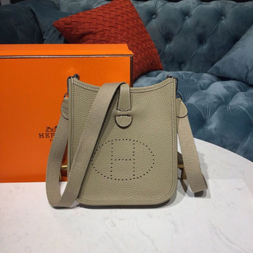 Top Quality Evelyne II TPM Bag Light Grey For Women SiTop Qualityer Toned Hardware 7.9in/20cm