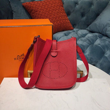 Top Quality Evelyne II TPM Bag Red For Women SiTop Qualityer Toned Hardware 7.9in/20cm