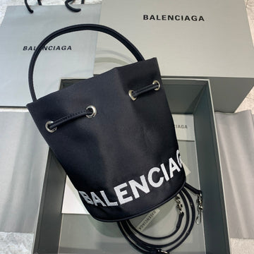 Balen Le Cagole MeTop Qualityum Bucket Bag In Black, For Women,  Bags 11.8in/30cm
