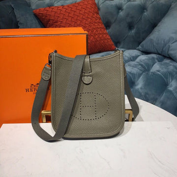 Top Quality Evelyne II TPM Bag Grey For Women SiTop Qualityer Toned Hardware 7.9in/20cm