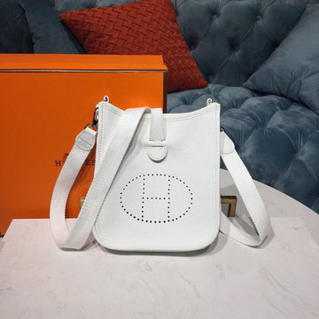Top Quality Evelyne II TPM Bag White For Women SiTop Qualityer Toned Hardware 7.9in/20cm