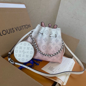 Top Quality Bella Bucket Bag Pink For Women,  Shoulder And Crossbody Bags 7.5in/19cm Top Quality M57855