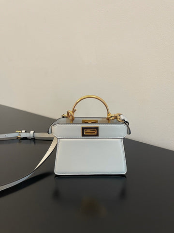 FI Top Quality ISeeU Petite White Micro Bag For Woman 11cm/4.5in