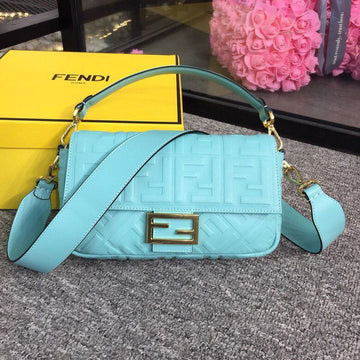 Top QualityTop Quality Baguette Nappa Light Blue For Women, Women’s Handbags, Shoulder And Crossbody Bags 10in/27cm FF 8BR600