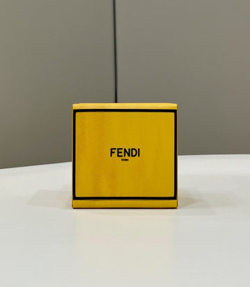 Top QualityTop Quality Logo Box Keychain Yellow Charm Bag For Woman 8cm/3in