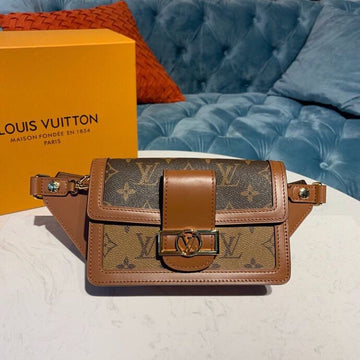 Top Quality Dauphine Bumbag Monogram And Monogram Reverse Canvas For Women, WoBelt Bags 7.5in/19cm Top Quality M44586